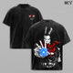 Android 17 Washed Tee – DBZZ Infinite Energy Anime Graphic Double Printed T-Shirt, Menswear Heavy Cotton Unisex Oversize Streetwear Vintage Fighter Edition