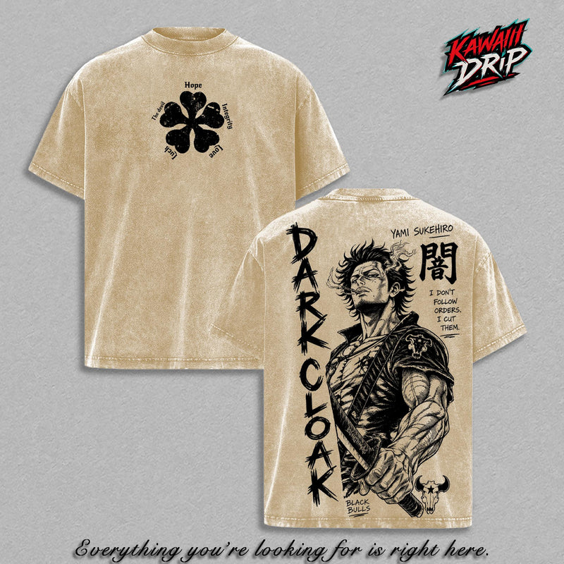Yami Sukehiro Black Clover T-Shirt, Dark Magic Captain Graphic Tee, Black Bulls Anime Shirt, Anime Streetwear Tee, Vintage 90s Graphic Shirt, Yami Back Print T-Shirt, Unisex Cotton Graphic Tee, Trendy Streetwear Apparel, Soft Cotton Casual T-Shirt