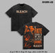 Ichigo Kurosaki Bleach Thousand-Year Blood War Anime Washed Graphic Tee Soul Reaper Hollow Power Heavyweight Cotton Streetwear Shirt