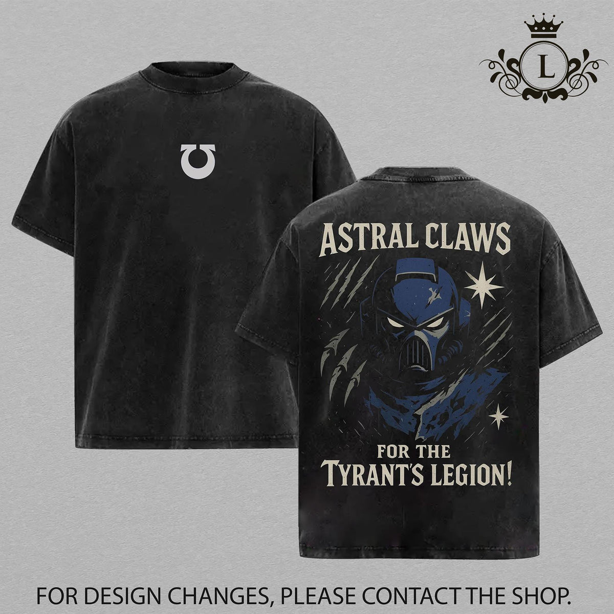 Space Marine Warhammer 40K New Release Vintage Washed Tee | Grimdark Sci-Fi Graphic Shirt | Premium Cotton T-Shirt for Fans of Imperium, Space Marines & Chaos | Retro Battle Aesthetic Streetwear Apparel