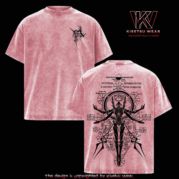 Neon Genesis Evangelion EVA-01 T-Shirt – Vintage Washed Unit-01 Divine Mode Anime Graphic Tee, Evangelion God Form Aesthetic Print, Oversized Soft Cotton Streetwear, Unisex Casual Apparel, Gift for Evangelion Fans