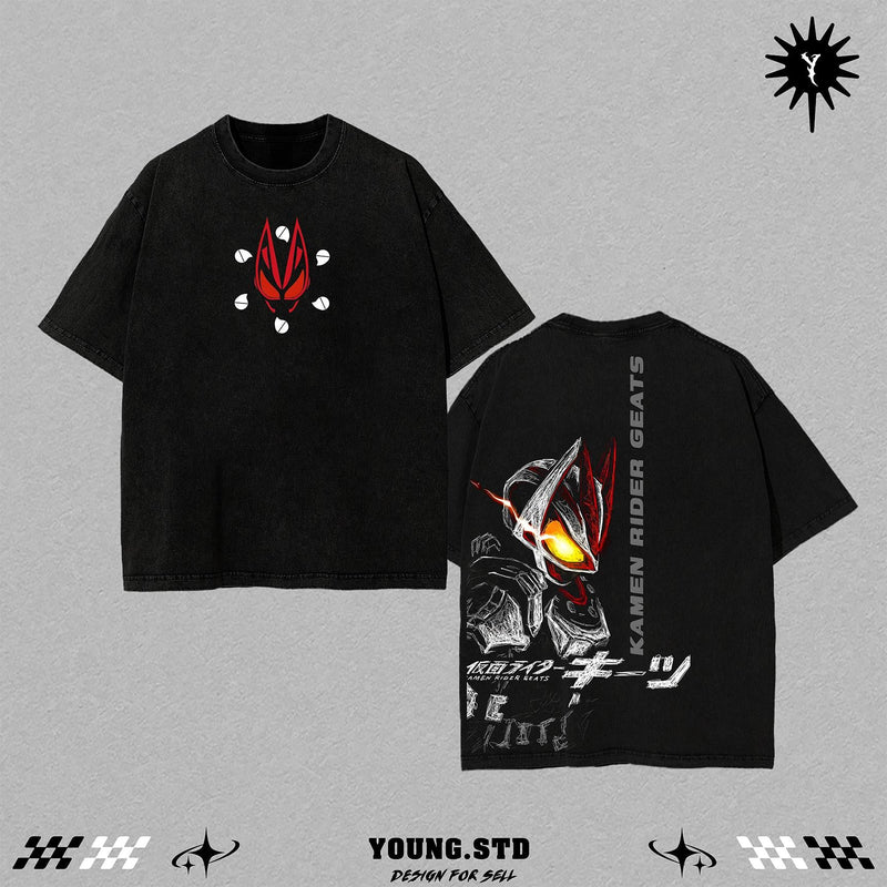 Limited Kamen Rider Tee | Vintage Tokusatsu Streetwear | Superhero Manga Graphic Shirt | Heavyweight Cotton Oversized Tee | Dark Aesthetic Otaku Apparel | Unisex Anime Streetwear | Retro Hero Oversized Shirt | Trending Streetwear 2025