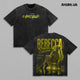 Rebecca Cyberpunk Edgerunners Vintage Washed T-Shirt | Night City Anime Girl Graphic Tee | Oversized Heavyweight Streetwear