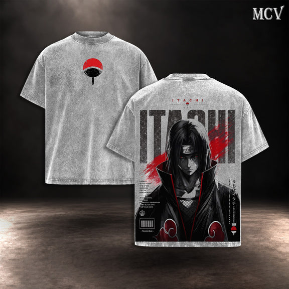 Itachi Uchiha Akatsuki T-shirt - Gray