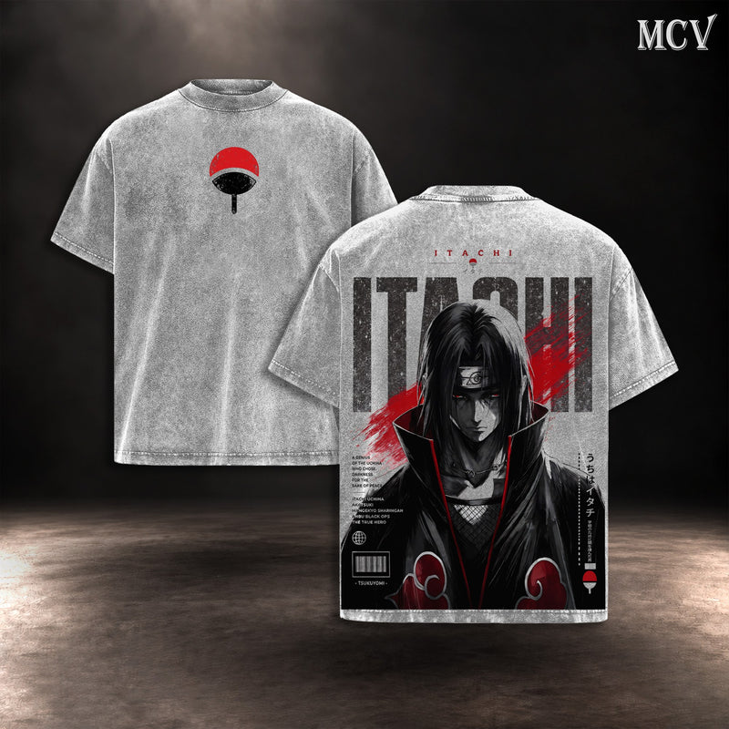Itachi Uchiha Akatsuki T-shirt - Gray