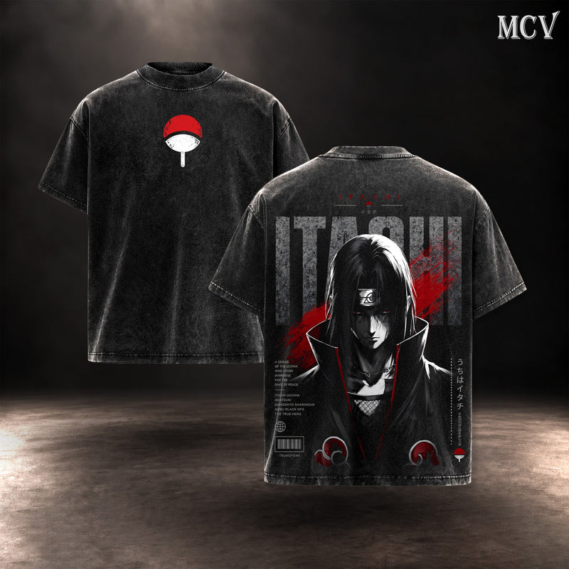 Itachi Uchiha Akatsuki T-shirt - Black