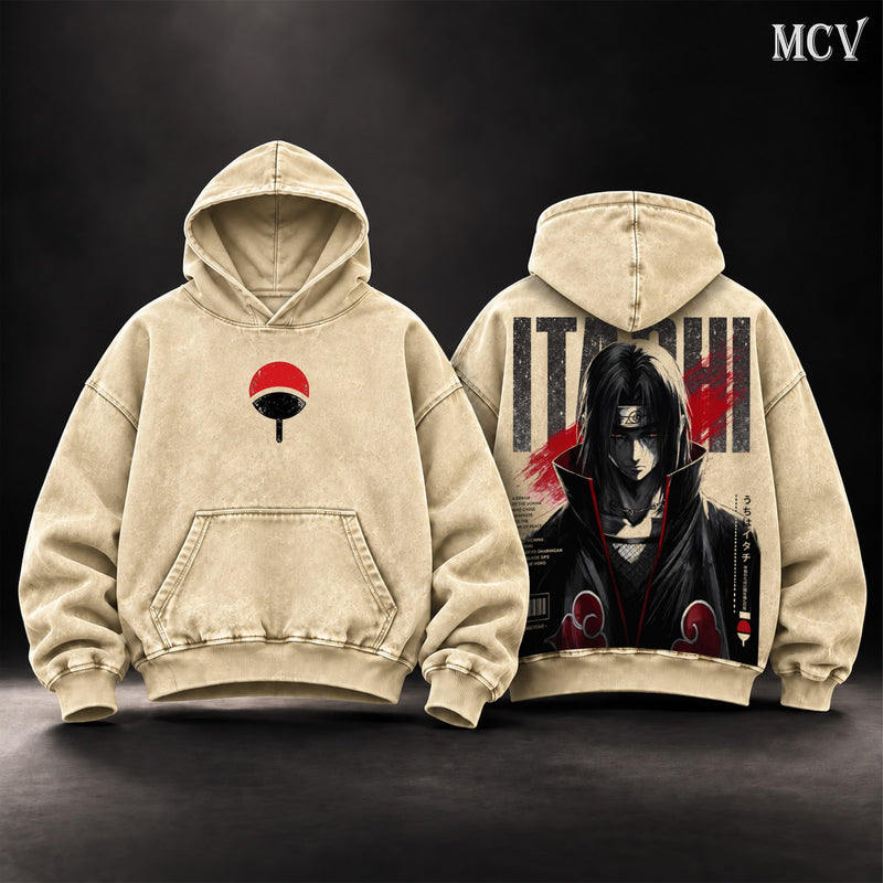 Itachi Uchiha Akatsuki Hoodie - Apricot