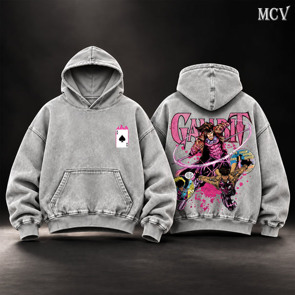 Gambit X-Men Hoodie - Gray