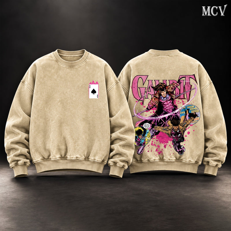 Gambit X-Men Sweatshirt - Apricot