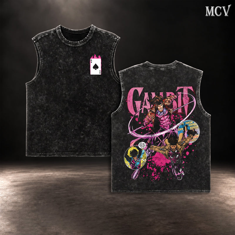Gambit X-Men Tank Top - Black
