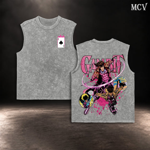 Gambit X-Men Tank Top - Gray