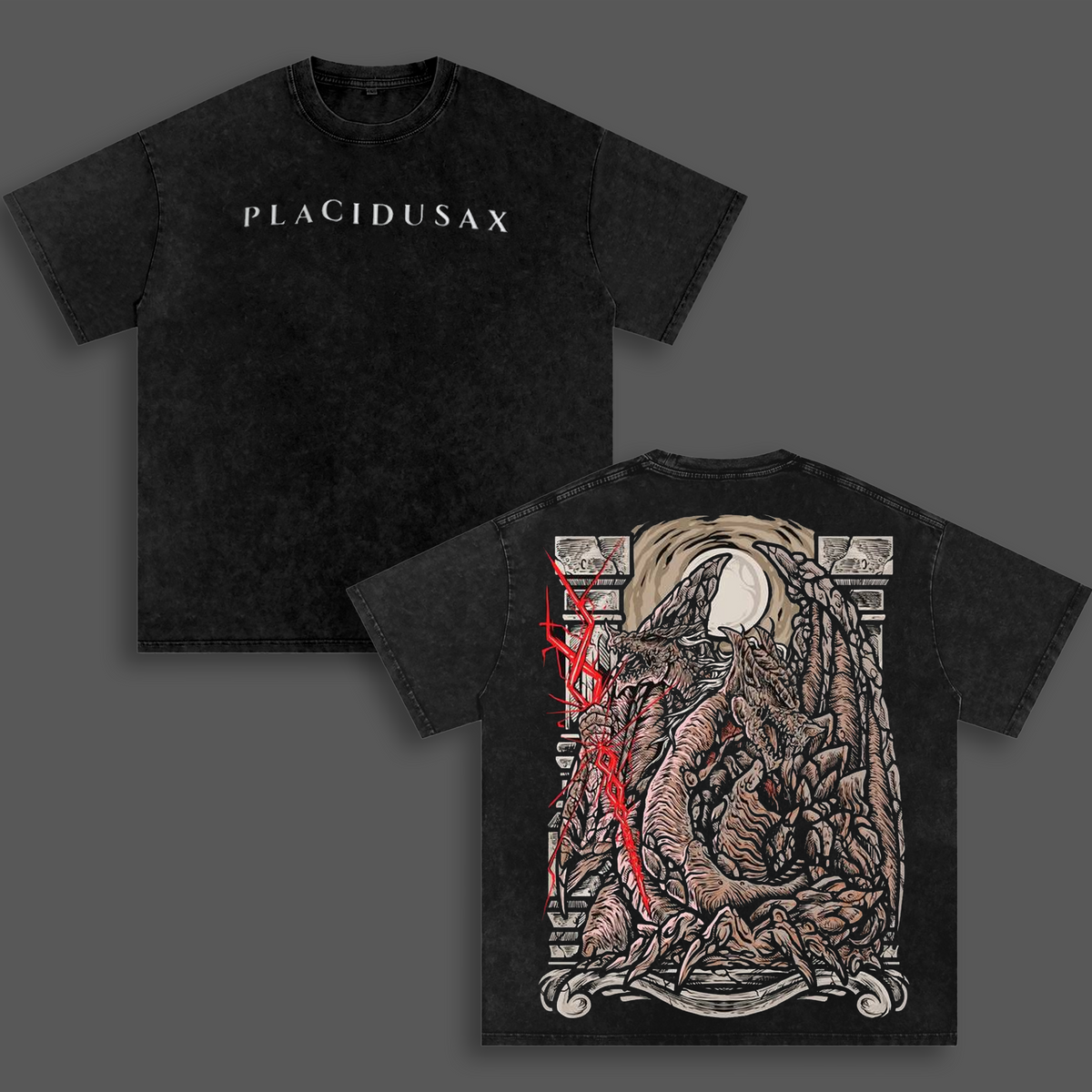 Dragonlord Placidusax Elden Ring Vintage Washed Oversized T-Shirt