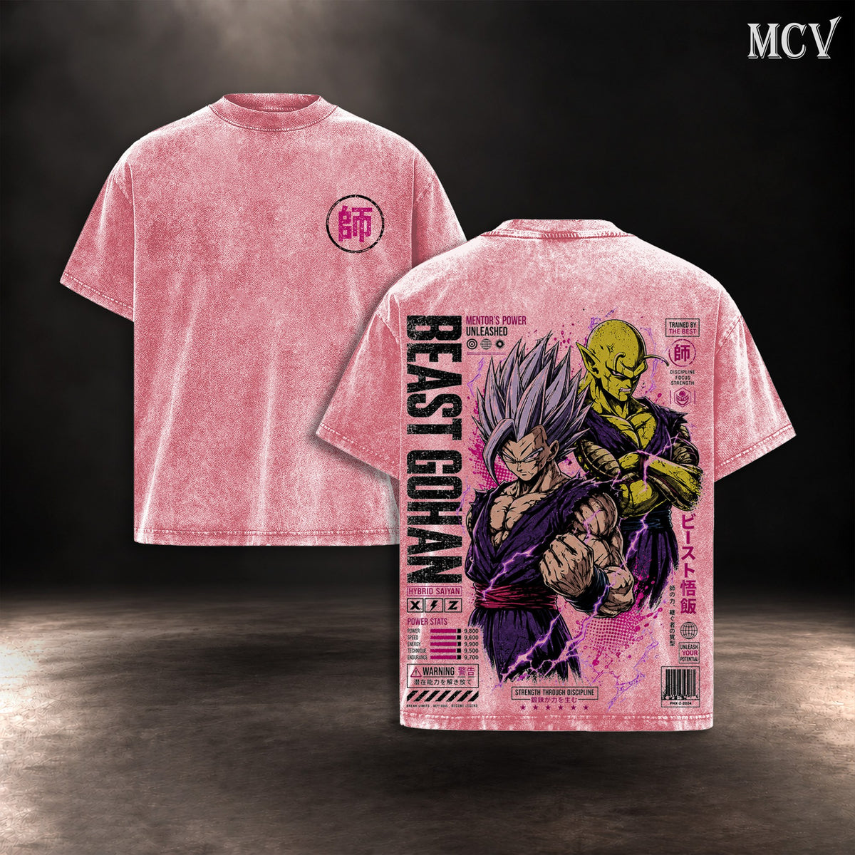 Beast Gohan Piccolo T-shirt - Pink