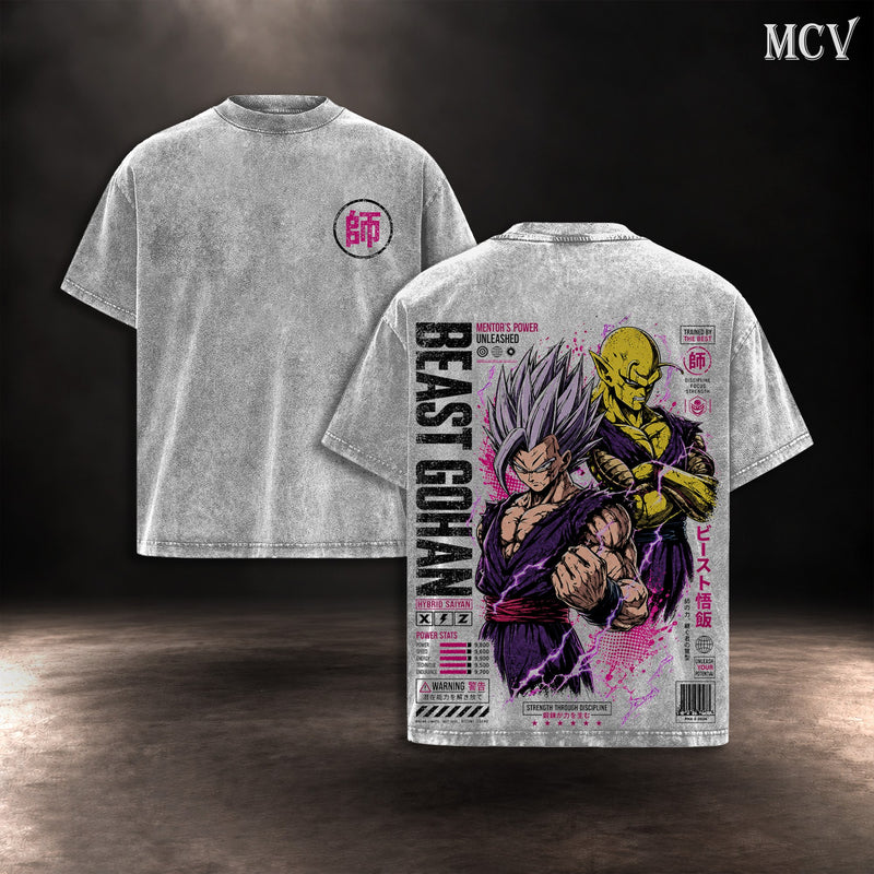 Beast Gohan Piccolo T-shirt - Gray