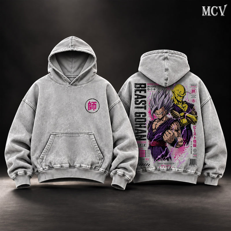 Beast Gohan Piccolo Hoodie - Gray