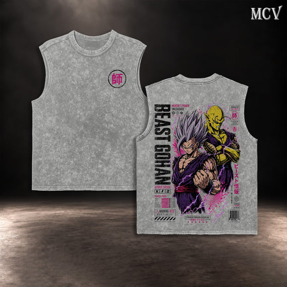 Beast Gohan Piccolo Tanktop - Gray