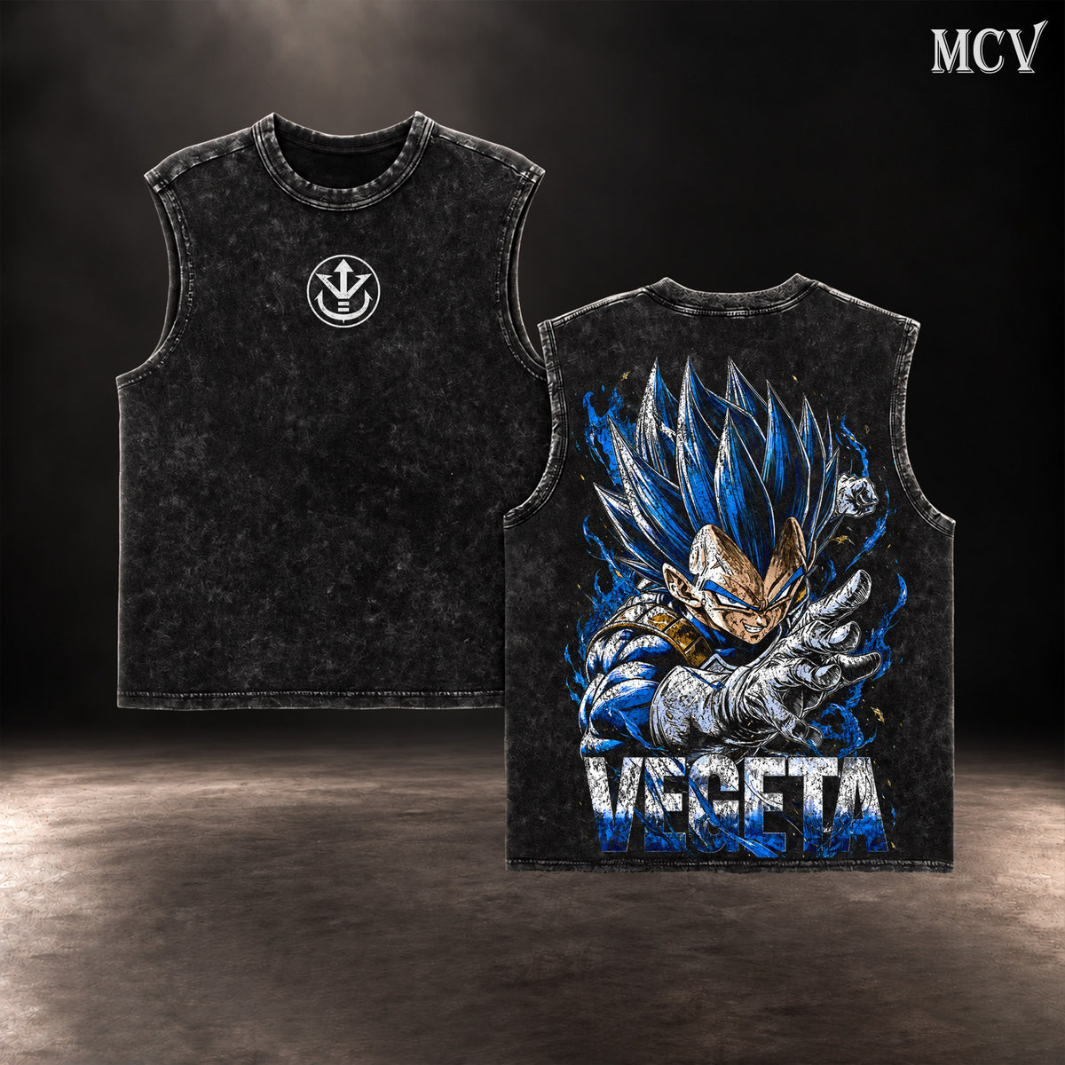 Vegeta Super Saiyan Blue Tanktop - Black