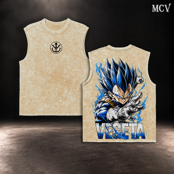 Vegeta Super Saiyan Blue Tanktop - Apricot