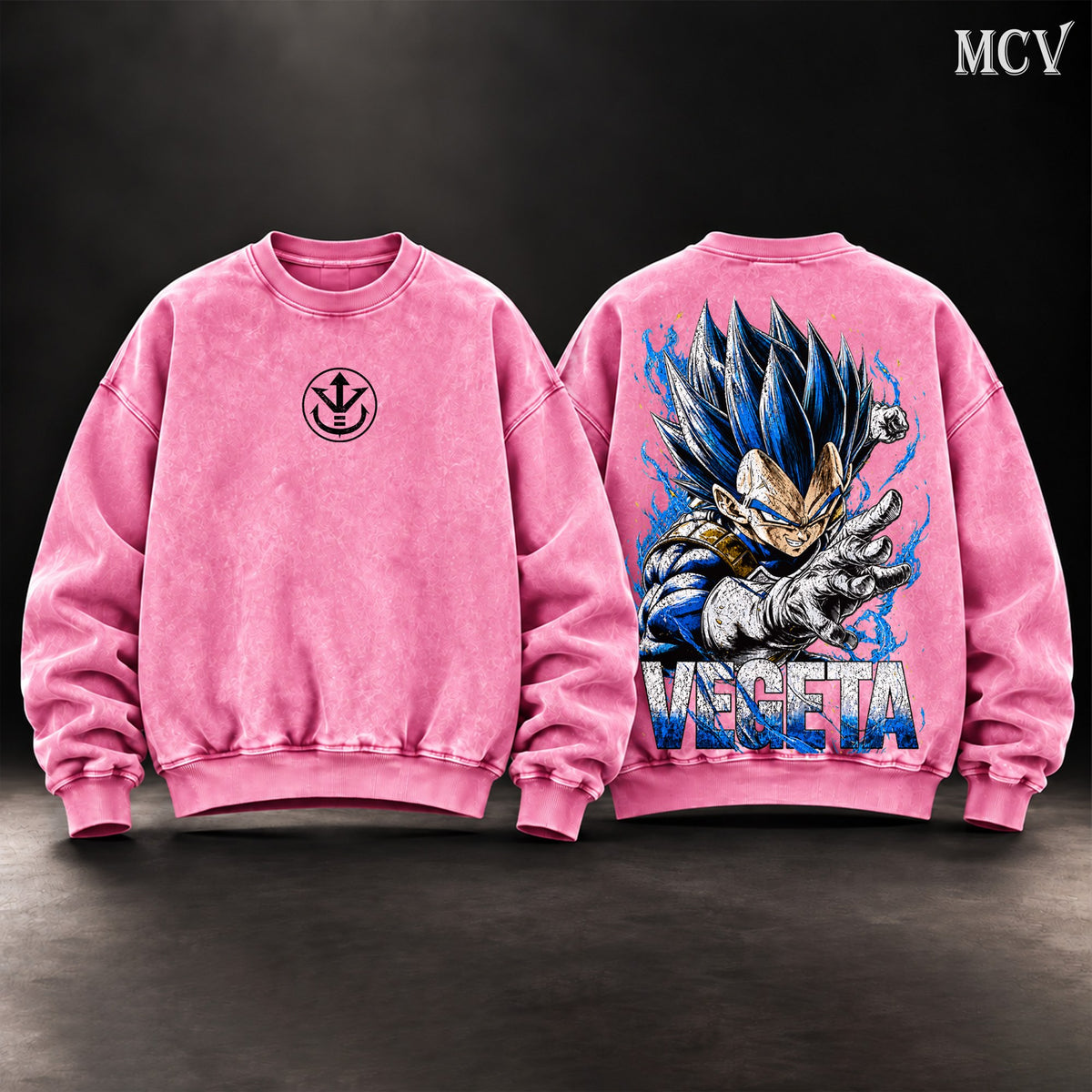 Vegeta Super Saiyan Blue Sweatshirt - Pink