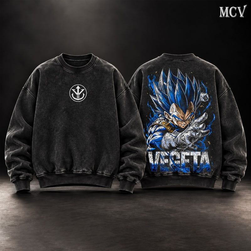 Vegeta Super Saiyan Blue Sweatshirt - Black