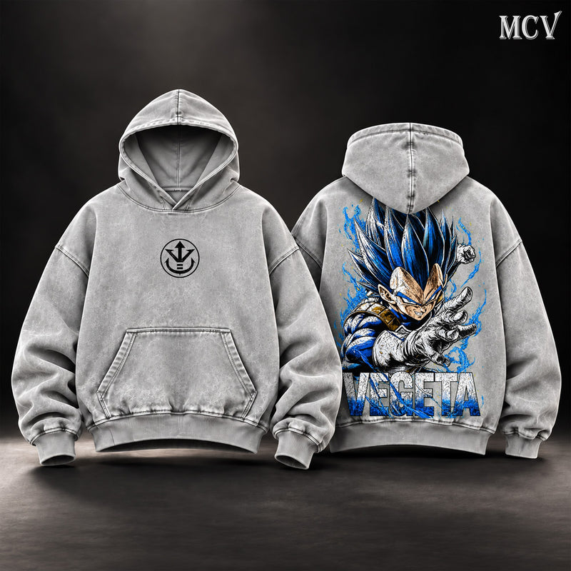 Vegeta Super Saiyan Blue Hoodie - Gray