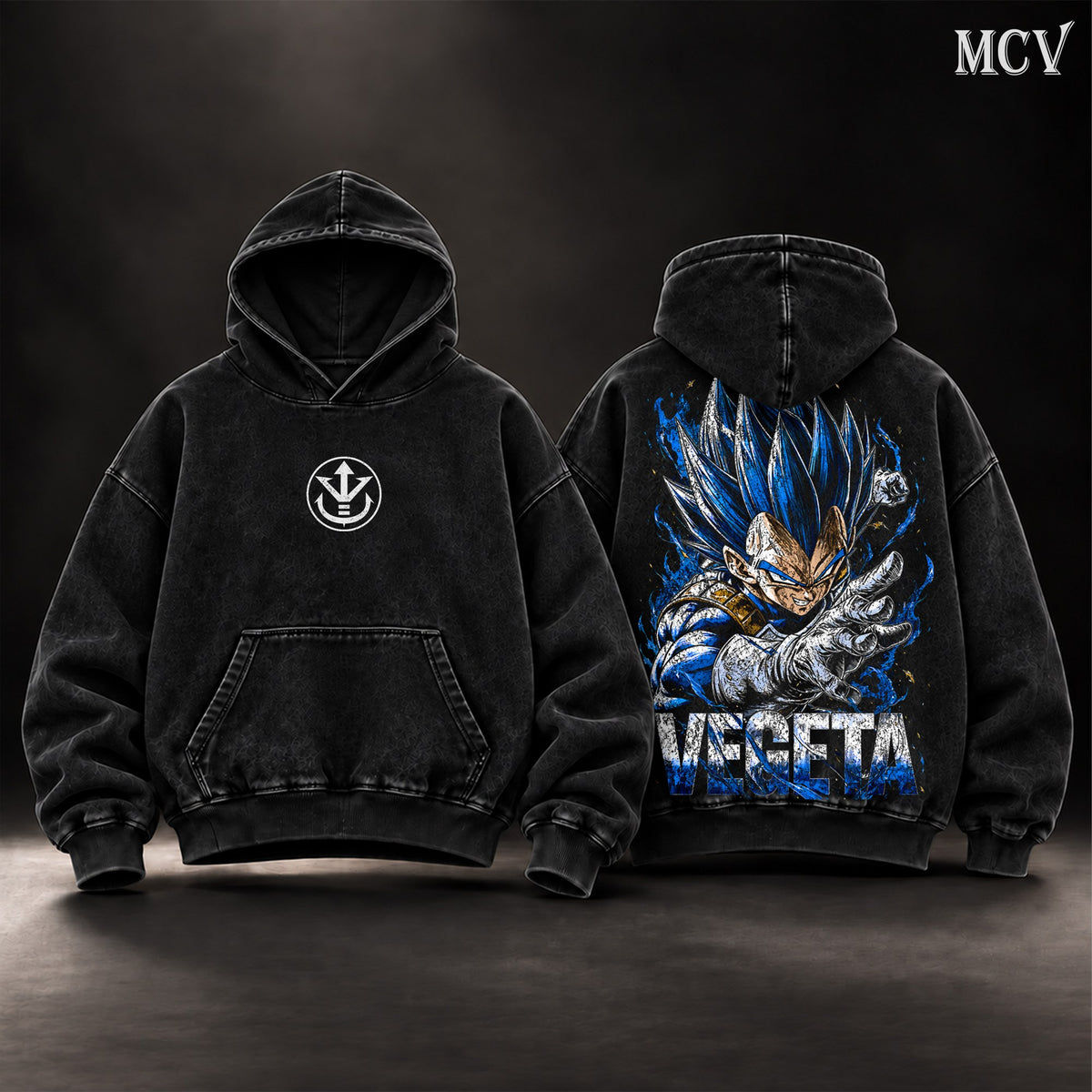 Vegeta Super Saiyan Blue Hoodie - Black
