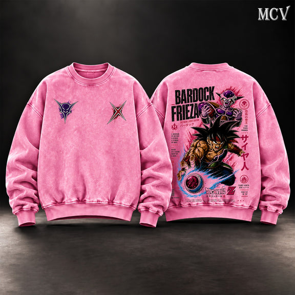 Bardock vs Frieza Sweatshirt - Pink