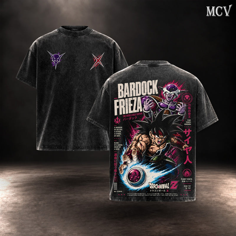 Bardock vs Frieza T-shirt - Black