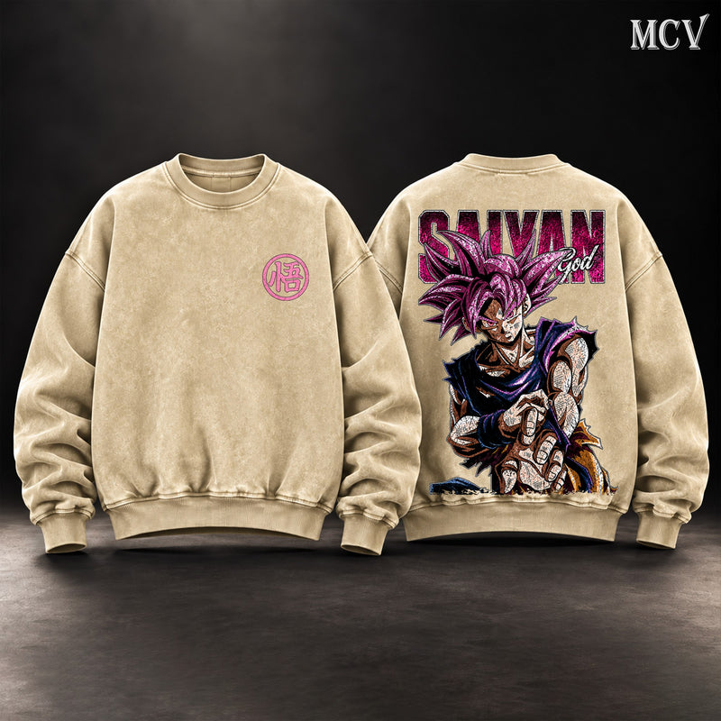 Goku Super Saiyan God Sweatshirt - Apricot