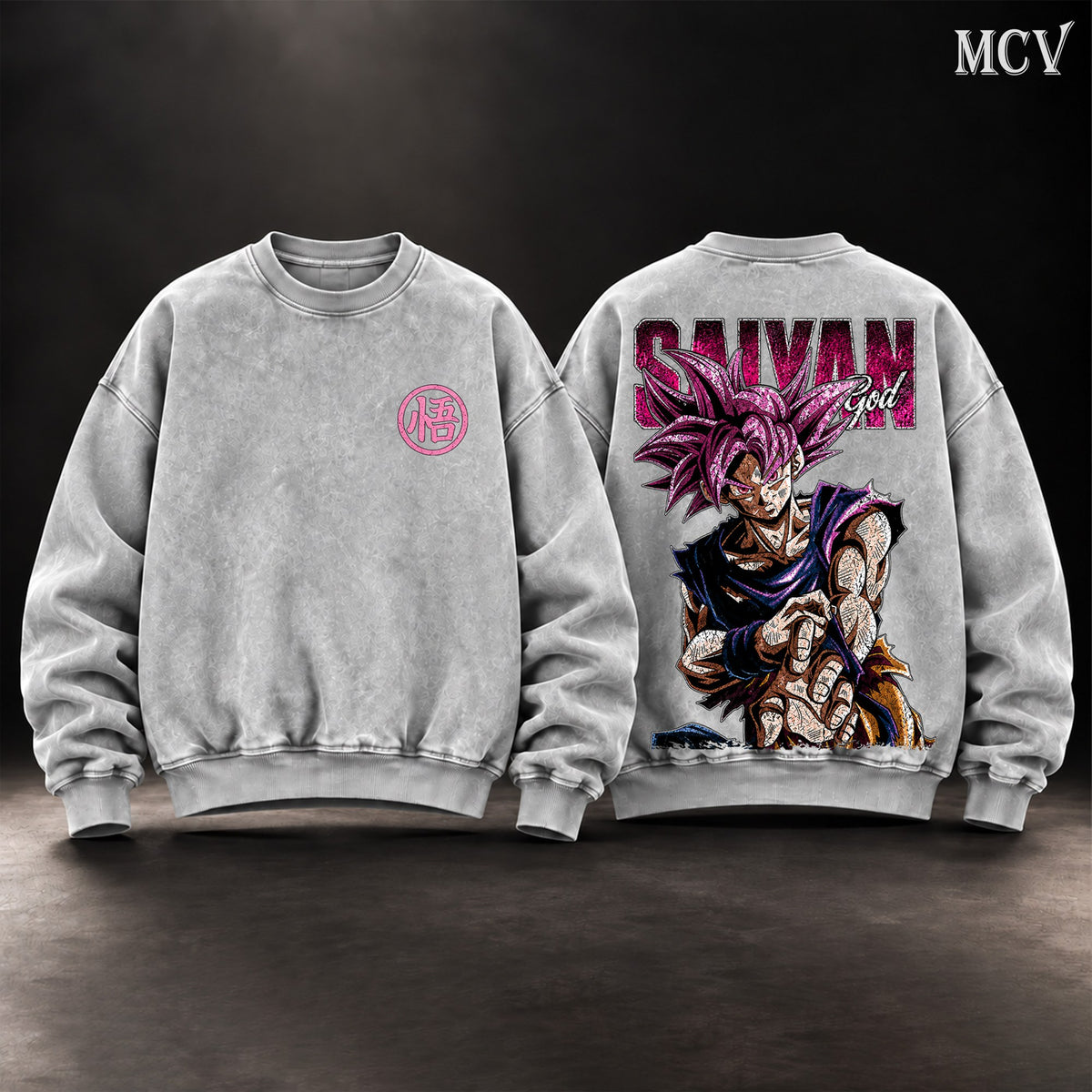 Goku Super Saiyan God Sweatshirt - Gray