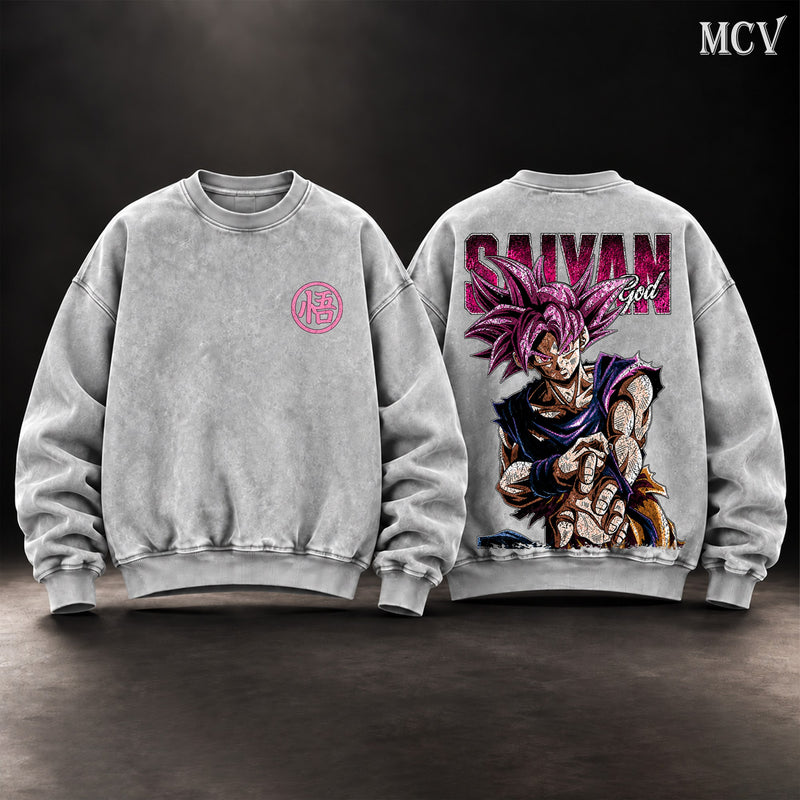 Goku Super Saiyan God Sweatshirt - Gray