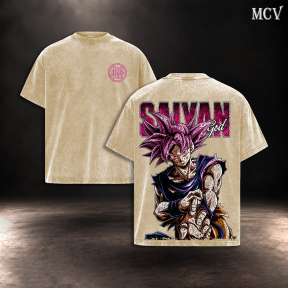 Goku Super Saiyan God T-shirt - Apricot