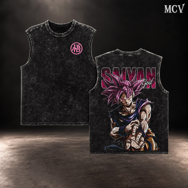 Goku Super Saiyan God Tanktop - Black