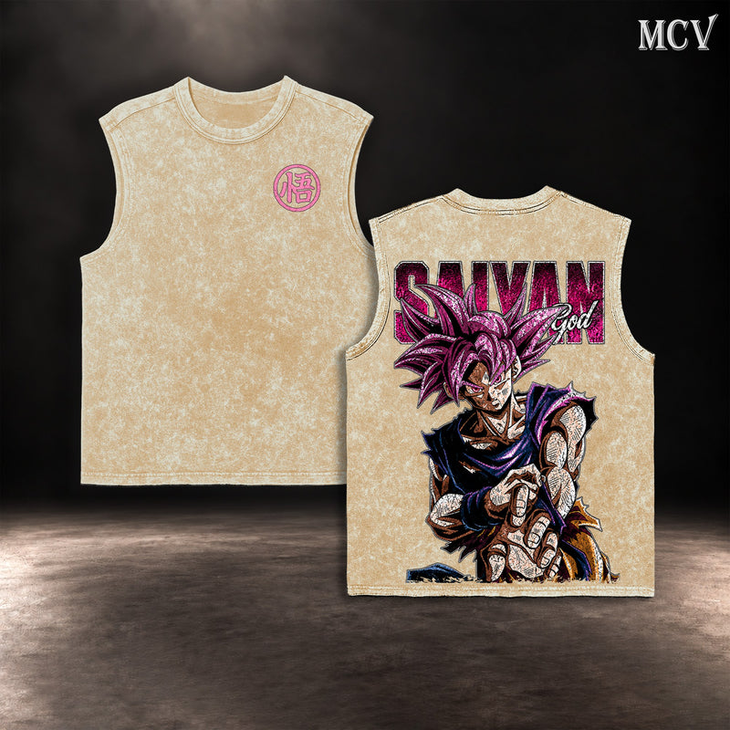 Goku Super Saiyan God Tanktop - Apricot