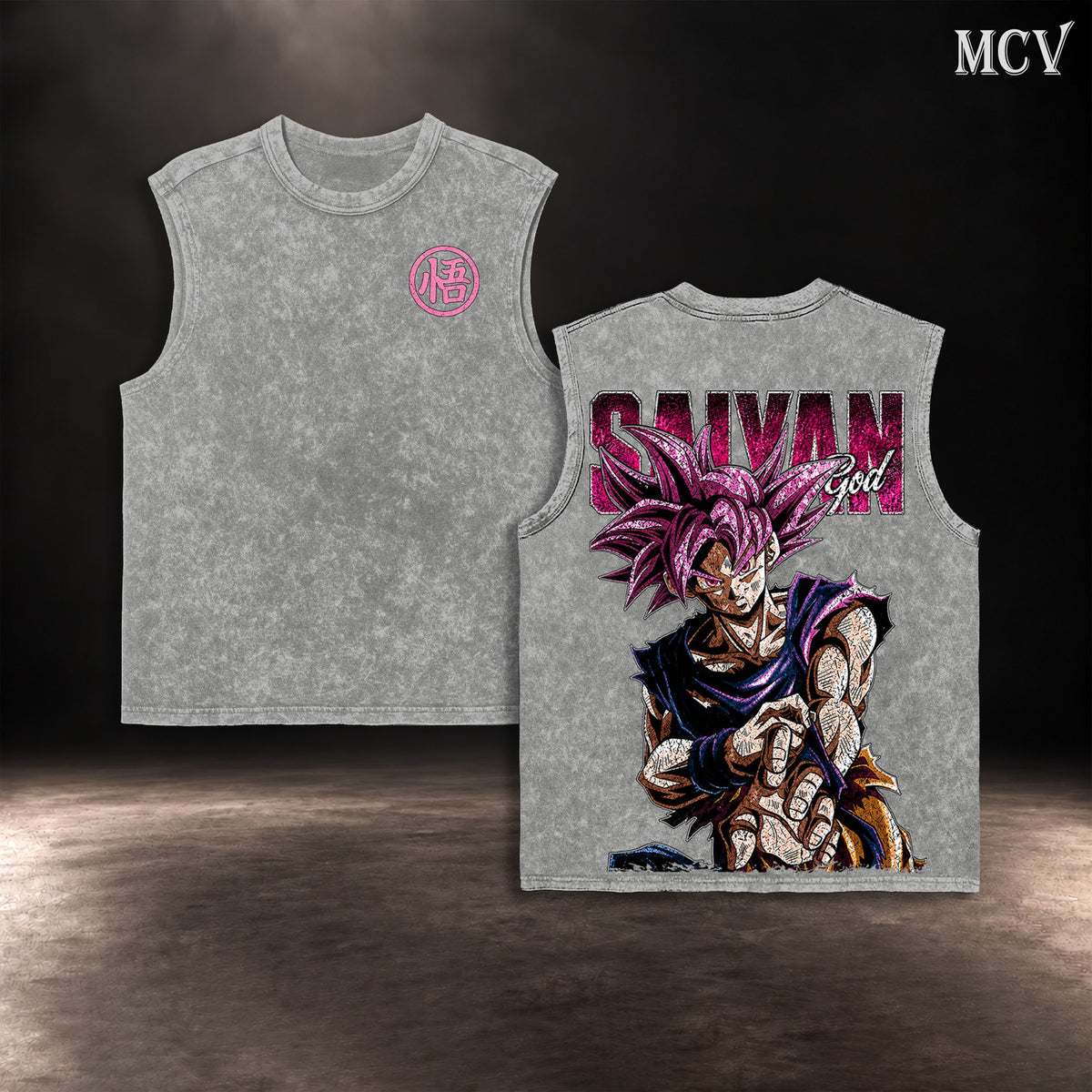 Goku Super Saiyan God Tanktop - Gray