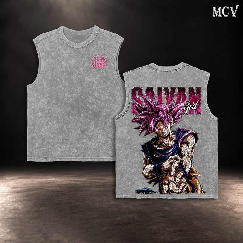 Goku Super Saiyan God Tanktop - Gray