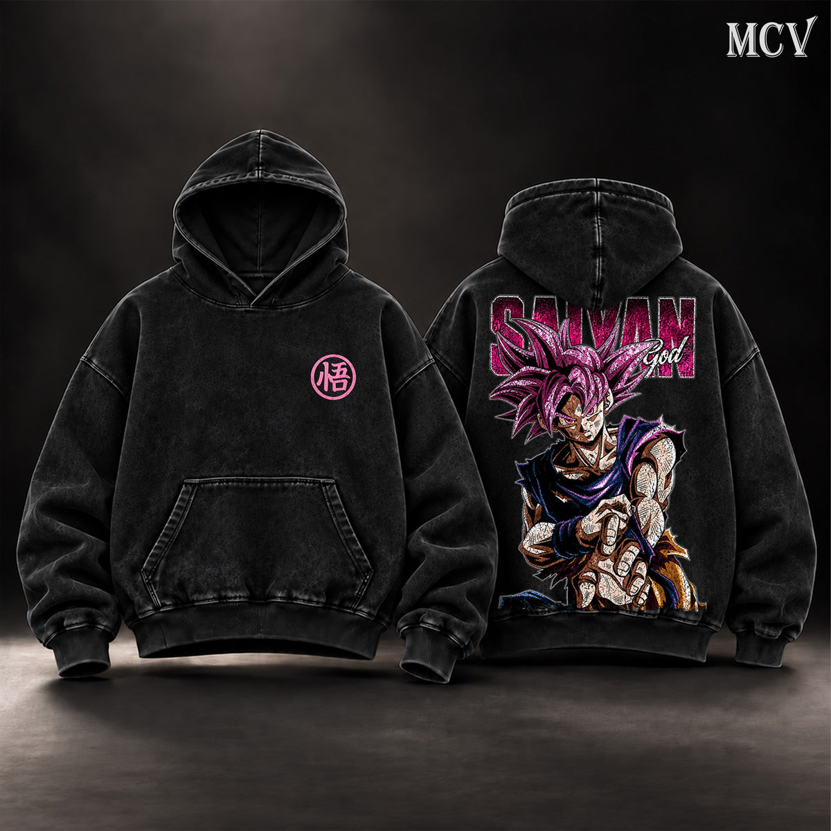 Goku Super Saiyan God Hoodie - Black