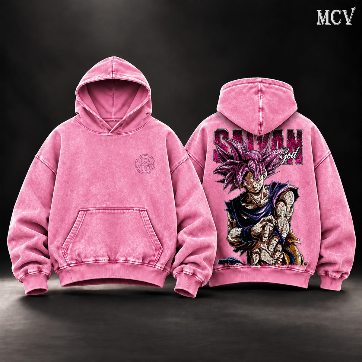 Goku Super Saiyan God Hoodie - Pink
