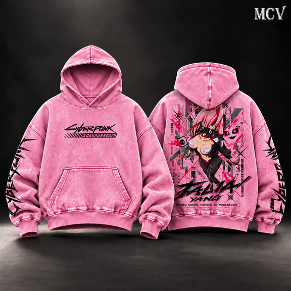 Talia Yang Cyberpunk Edgerunners 2 Hoodie - Pink