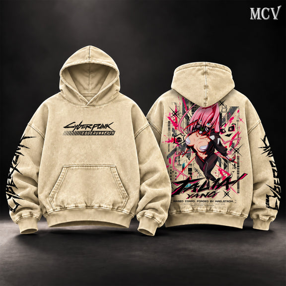 Talia Yang Cyberpunk Edgerunners 2 Hoodie - Apricot