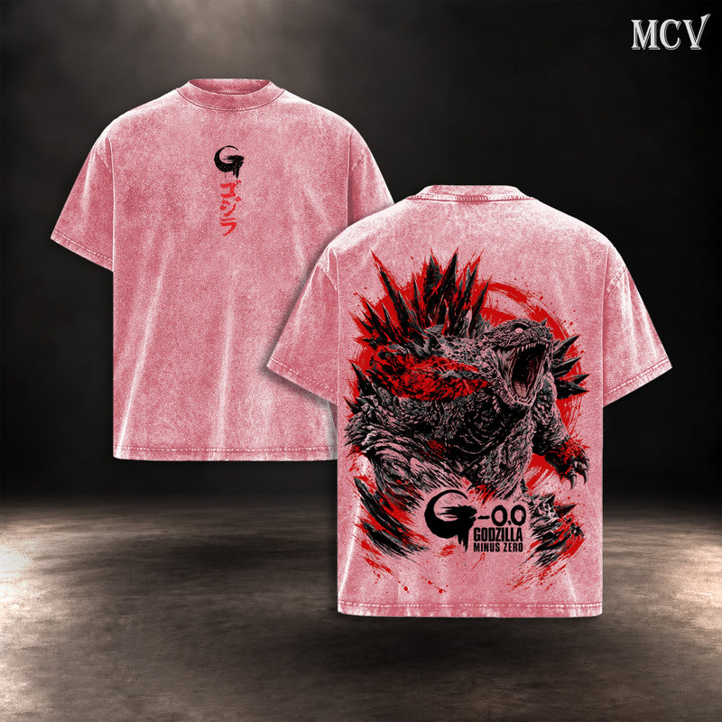 Godzilla Minus Zero Kaiju T-shirt - Pink