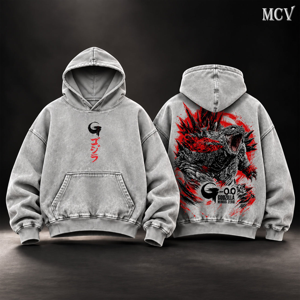 Godzilla Minus Zero Kaiju Hoodie - Gray