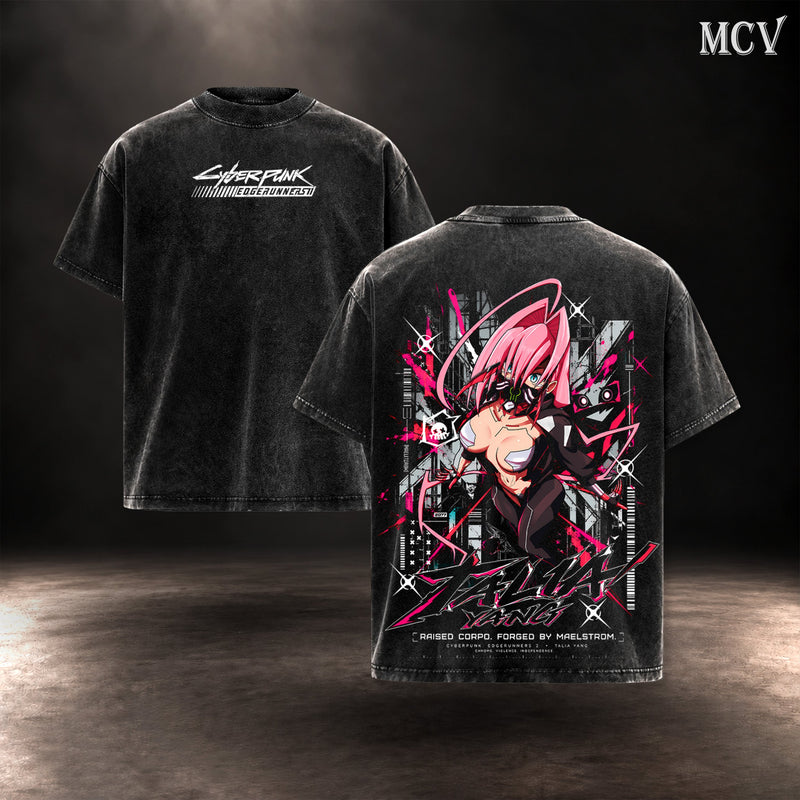 Talia Yang Cyberpunk Edgerunners 2 T-shirt - Black