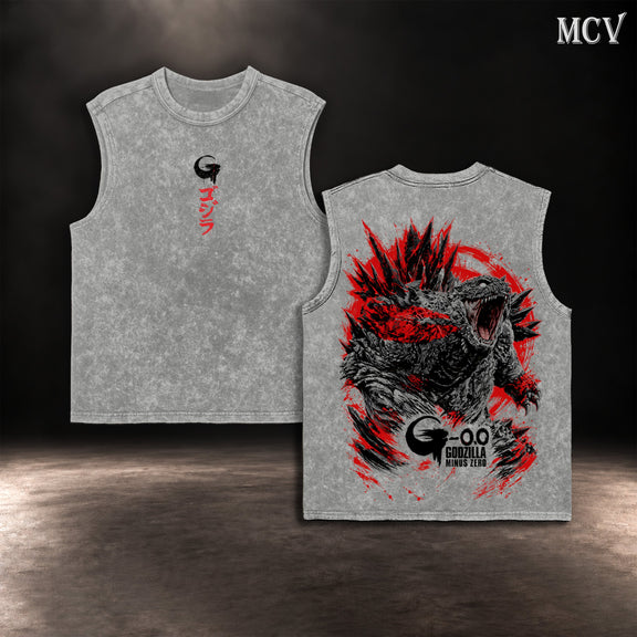Godzilla Minus Zero Kaiju Tanktop - Gray