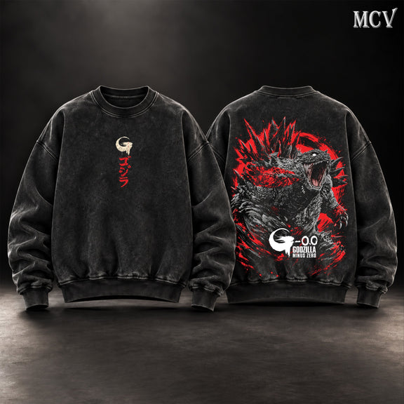 Godzilla Minus Zero Kaiju Sweatshirt - Black