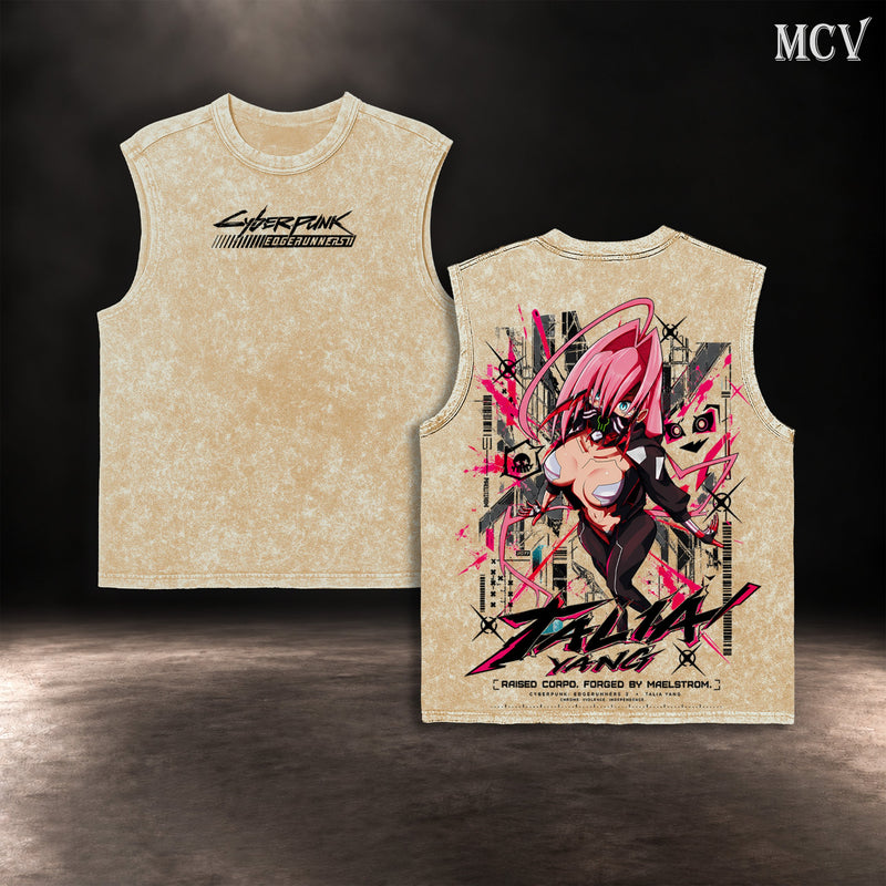 Talia Yang Cyberpunk Edgerunners 2 Tanktop - Apricot