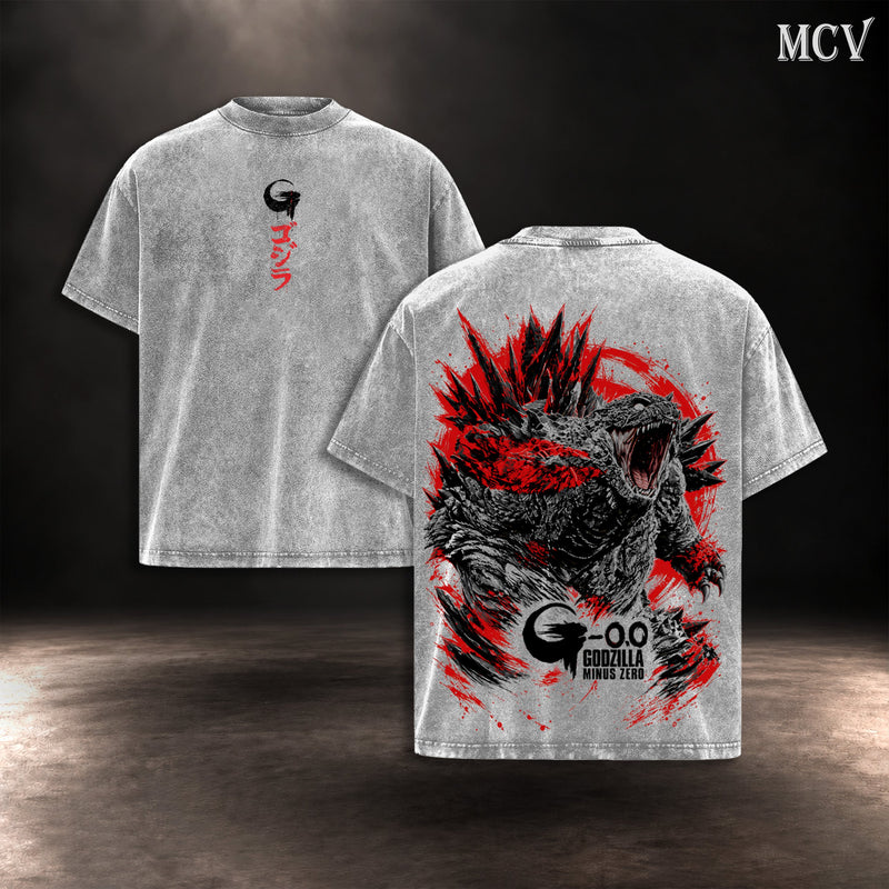 Godzilla Minus Zero Kaiju T-shirt - Gray