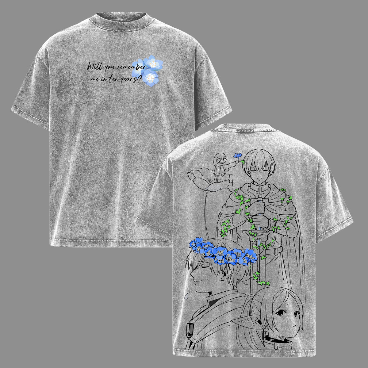 Frieren x Himmel Washed Apparel T-Shirt