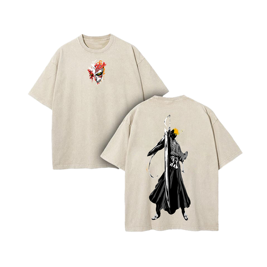 Ichigo Kurosaki Bankai V2 Bleach Washed T-Shirt