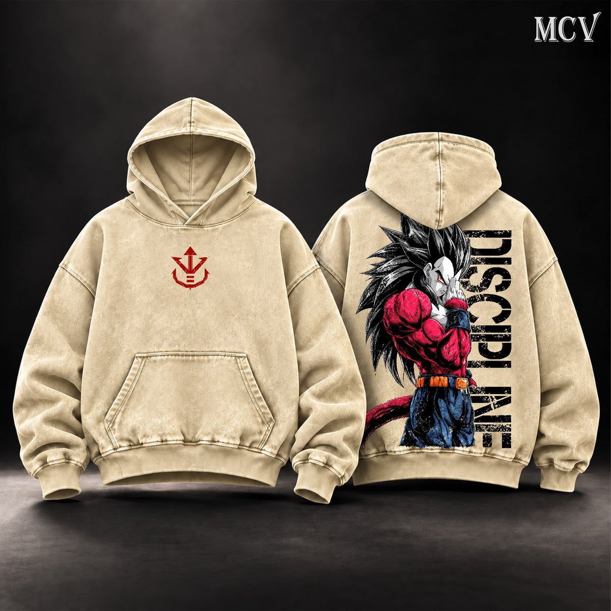 Vegeta SSJ4 Discipline Hoodie - Apricot